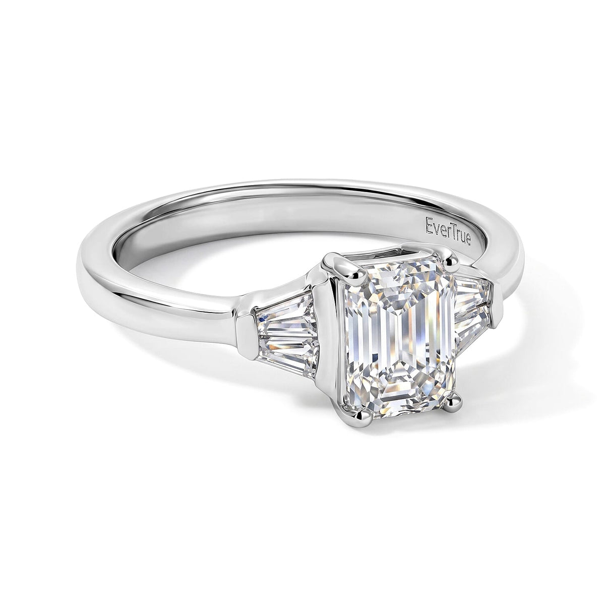 EverTrue Moissanite (Oct 7x5mm) Ring in Platinum Bond (Size 10.0) 1.30 ctw
