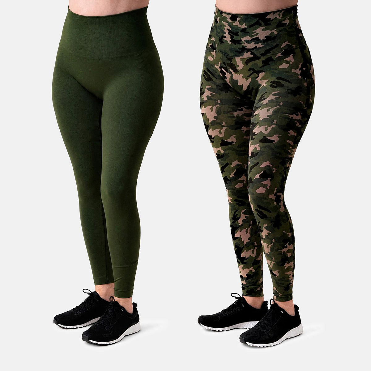 Breezies Clay/Brick Set of 2 Seamless Legging-L