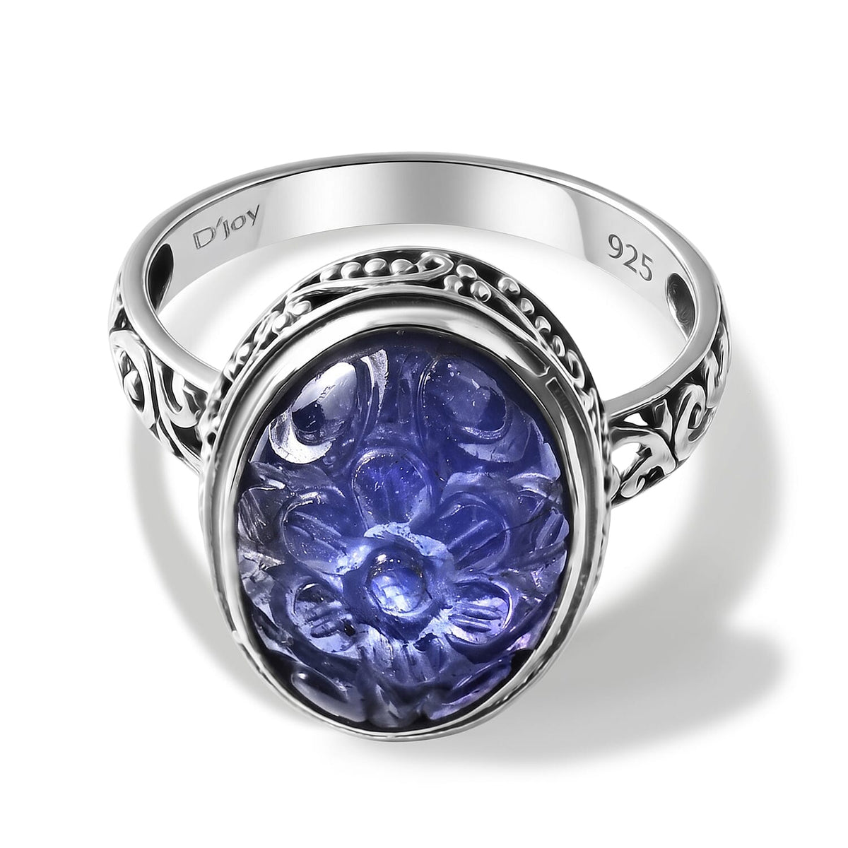 D''Joy Bali Legacy Tanzanite Ring in Sterling Silver (Size 10.0) 11.40 ctw