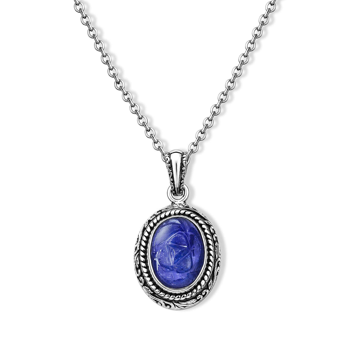 D''Joy Bali Legacy Tanzanite 7.00 ctw Pendant without Chain in Sterling Silver