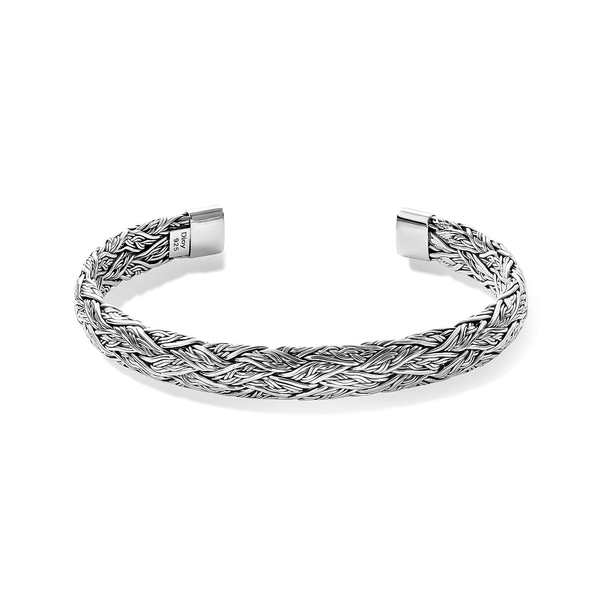 D''Joy Bali Legacy Sterling Silver Cuff Bracelet (6.5 In) (24.85 g)PTS  925 Silver  Bangle
