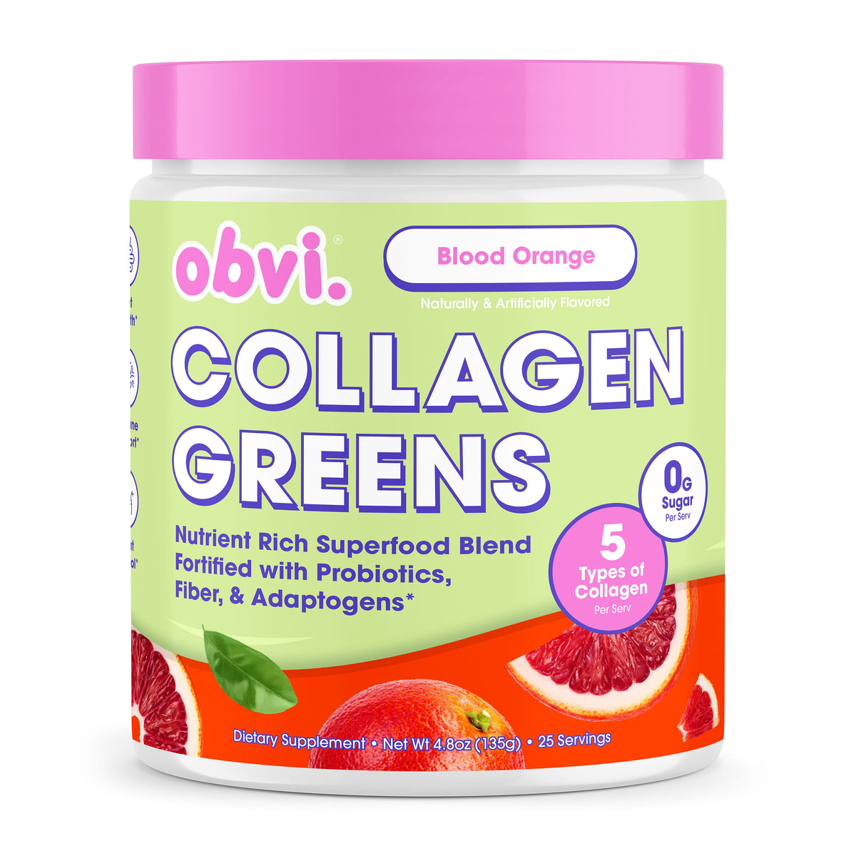 Obvi Collagen Probiotic Greens - Guava