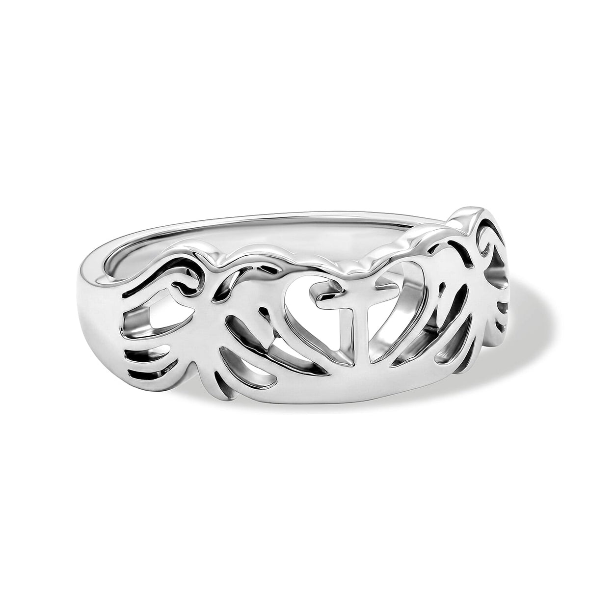 Sterling Silver Claddagh Ring (Size 7.0) (3.15 g)