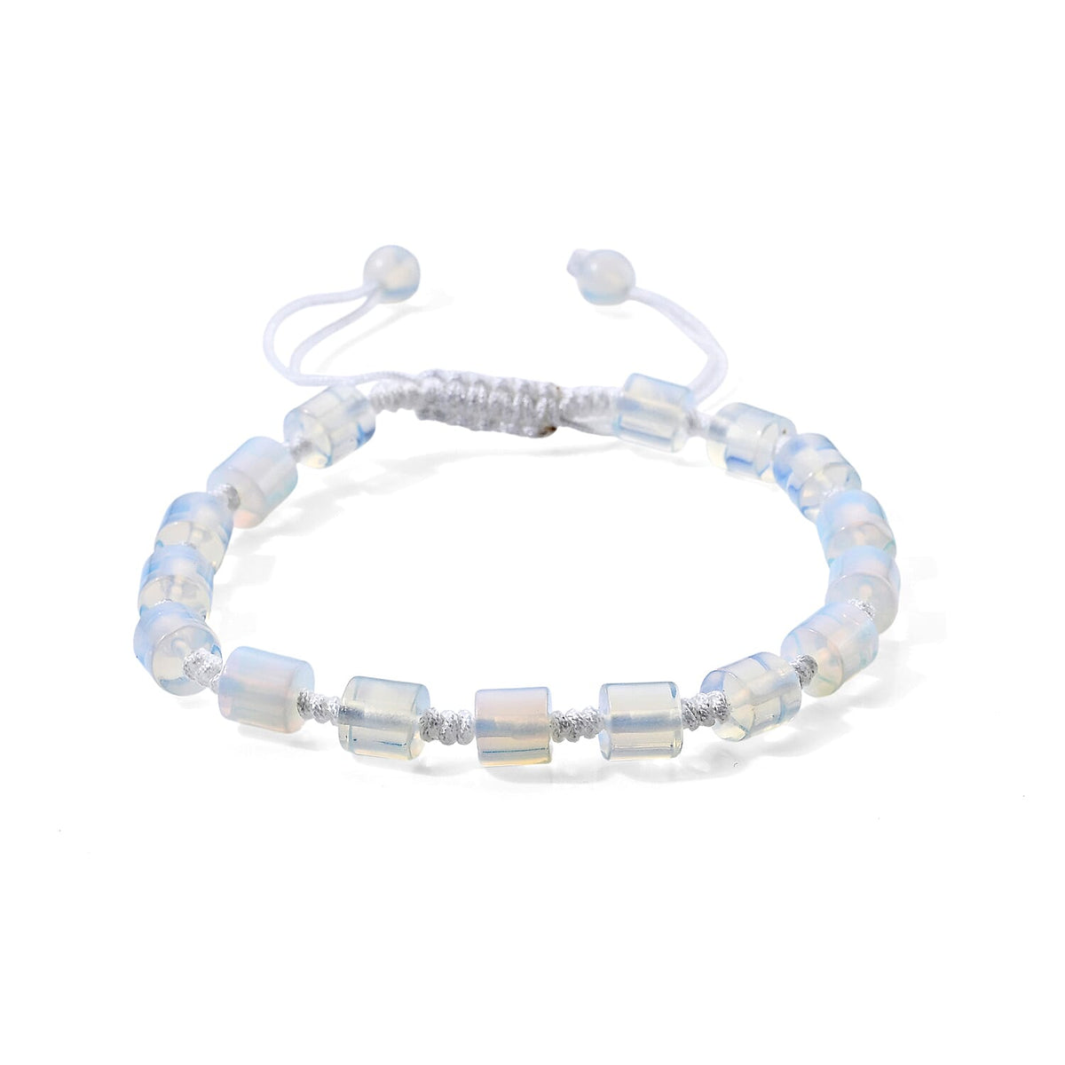Gold Sandstone 30.00 ctw Cord Beaded Bareel Bracelet (6-9In)