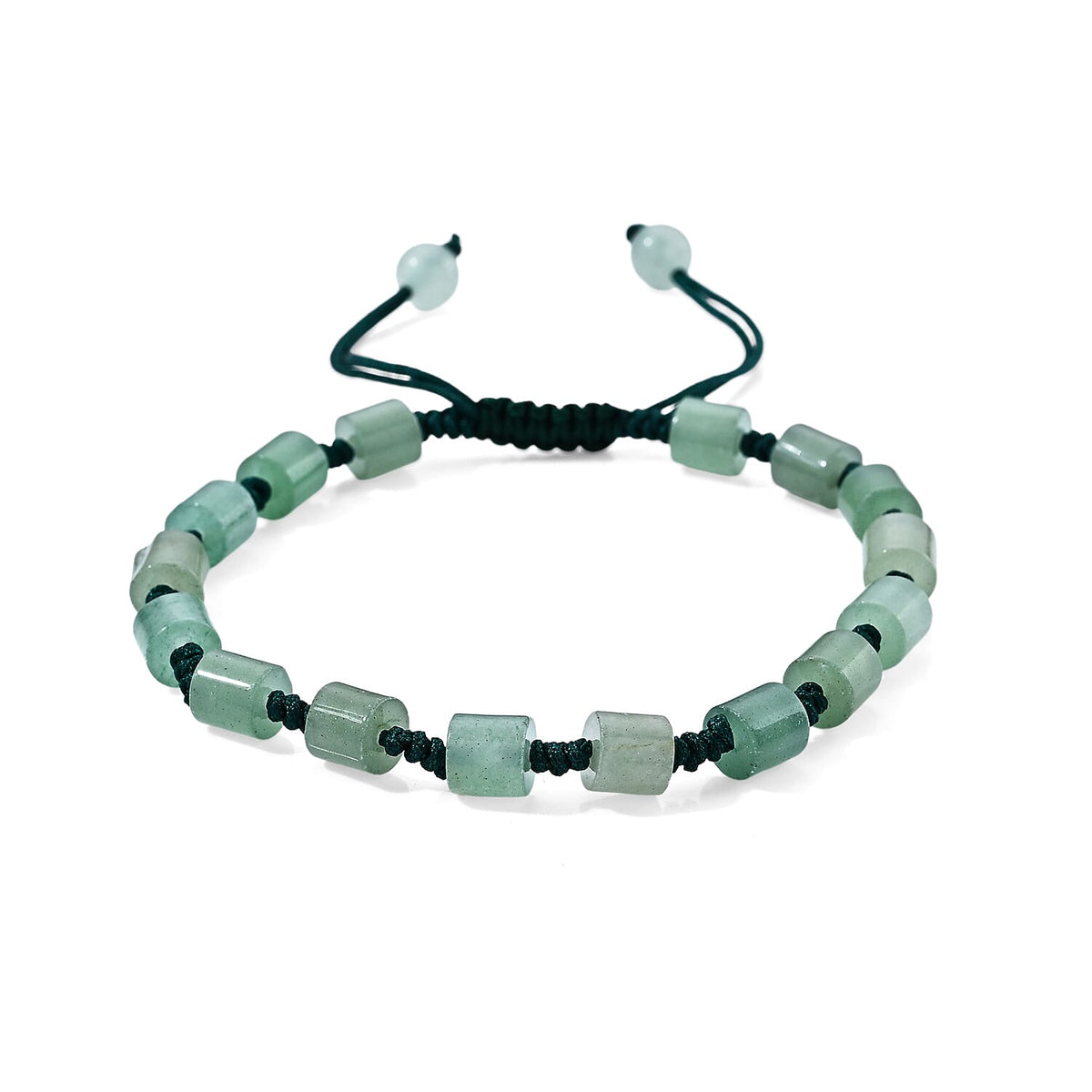 Gold Sandstone 30.00 ctw Cord Beaded Bareel Bracelet (6-9In)