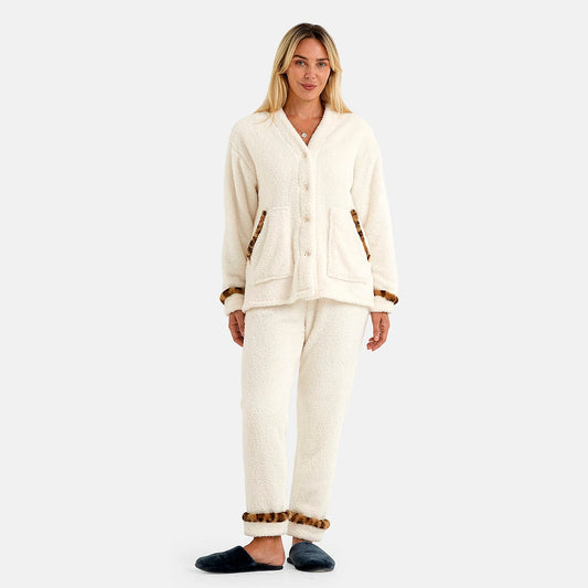 La Marey White 2pcs Pajma Set - One Size Missy