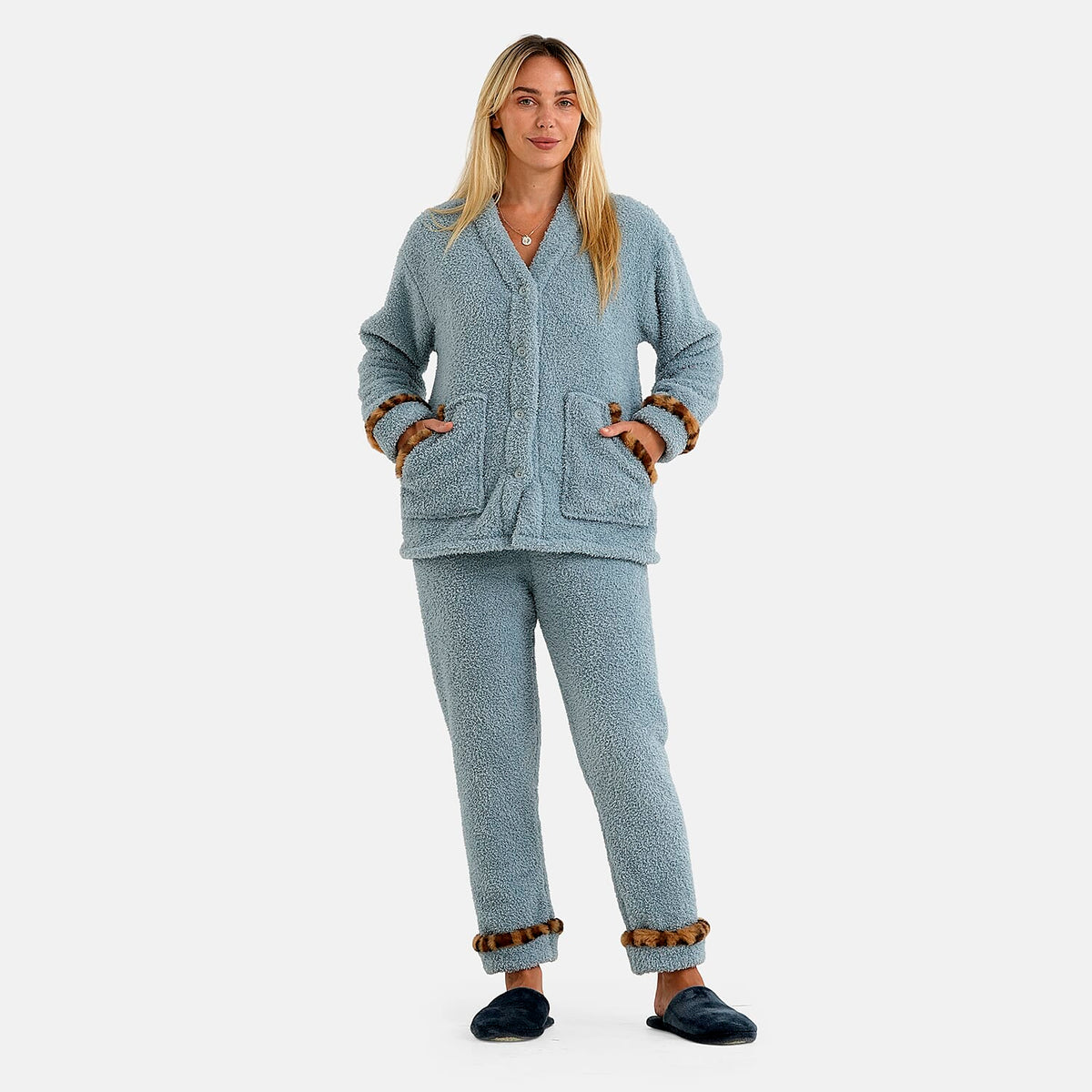 La Marey White 2pcs Pajma Set - One Size Missy
