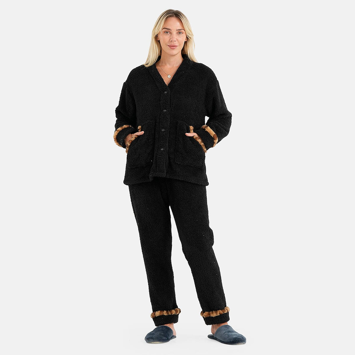 La Marey White 2pcs Pajma Set - One Size Missy