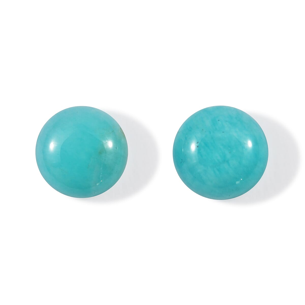 Amazonite Set of 2 (Rnd 6 mm) 0.85 ctw
