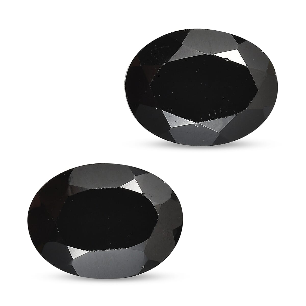 Thai Black Spinel Set of 2 (Ovl 8x6 mm) 2.81 ctw