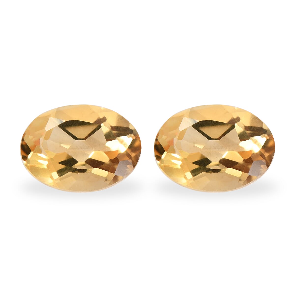 Citrine Set of 2 (Ovl 7x5 mm) 1.11 ctw