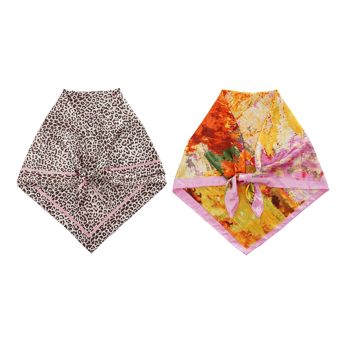 Multi Color Set of 3pcs Scarf with 1 Peal Gift Box