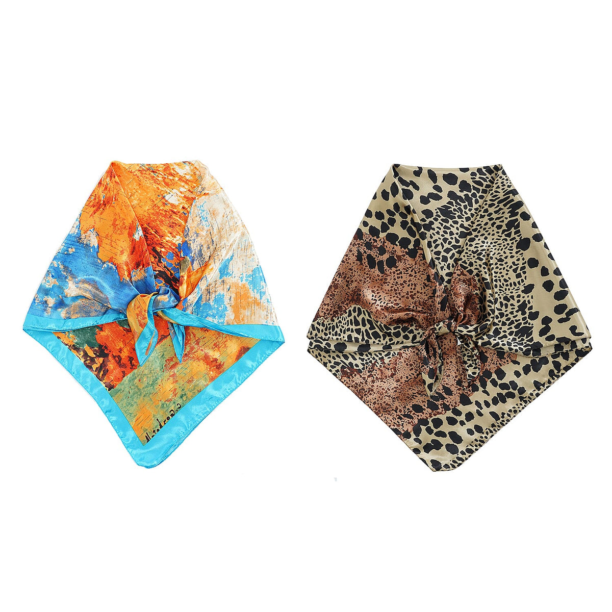 Multi Color Set of 3pcs Scarf with 1 Peal Gift Box