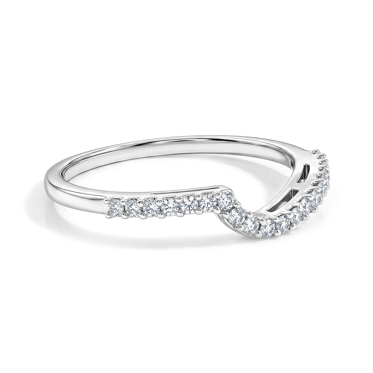 Simulated Diamond Ring in Sterling Silver (Size 7.0) 0.20 ctw