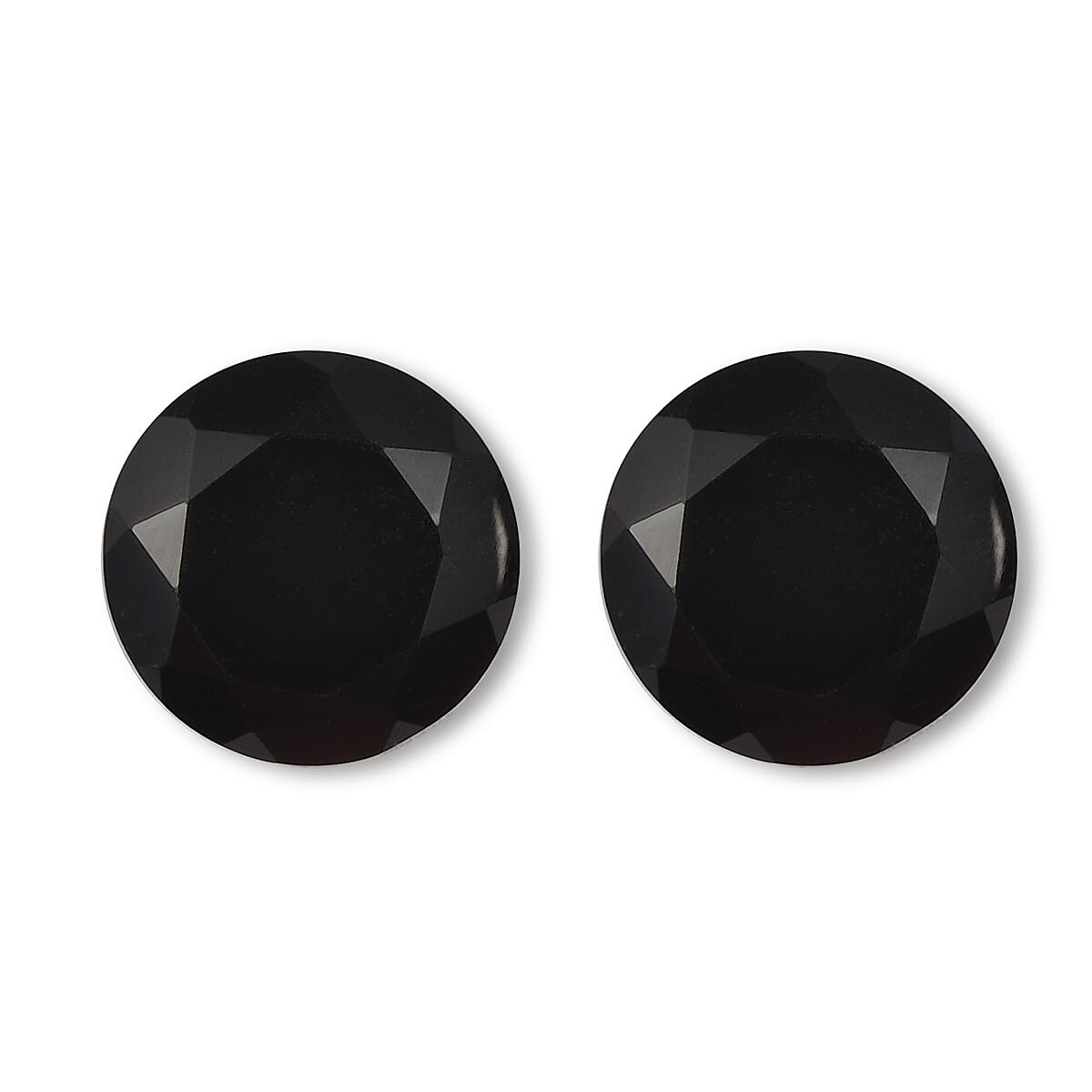 Black Onyx Set of 2 (Rnd 6 mm) 2.60 ctw