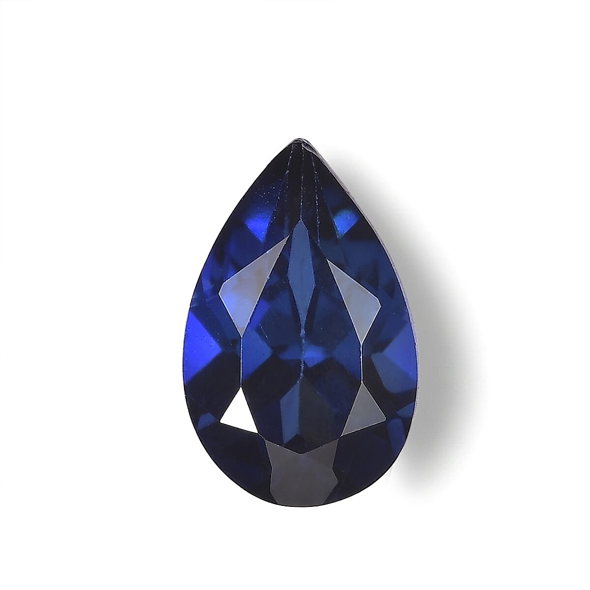 Lab Created Blue Sapphire (Pear 8x5 mm) 1.00 ctw