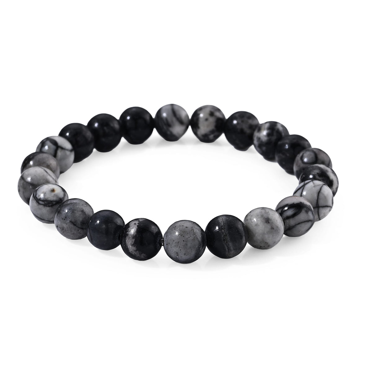 Howlite 90.00 ctw Beaded Stretch Bracelet (6.25-6.75In)