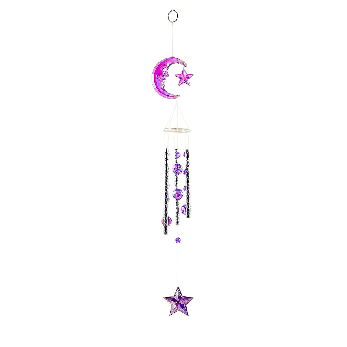 Closeout Beaded Acrylic Chime - Blue Elephant.