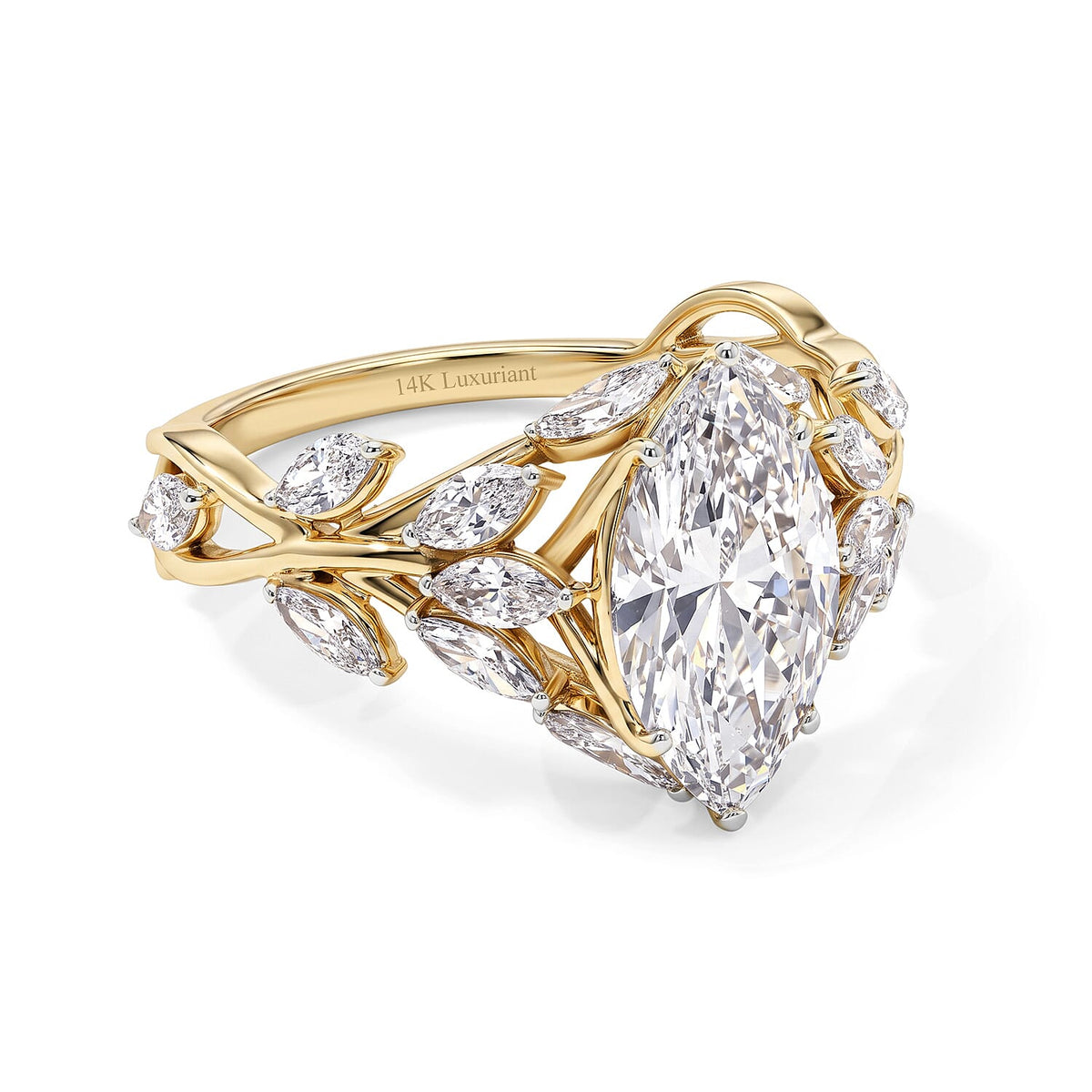 14K Yellow Gold Luxuriant Lab Grown Diamond (G-H, SI) Ring (Size 10.0) 3.50 ctw