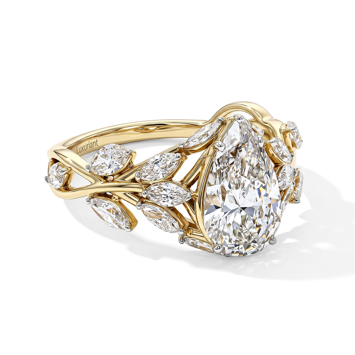 14K Yellow Gold Luxuriant Lab Grown Diamond (G-H, SI) Ring (Size 10.0) 3.50 ctw