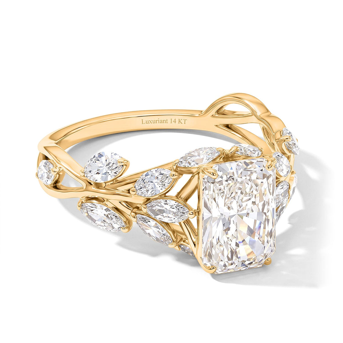 14K Yellow Gold Luxuriant Lab Grown Diamond (G-H, SI) Ring (Size 10.0) 3.50 ctw