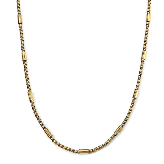 (23.5 Inches) Necklace in ION Plated YG Stainless Steel