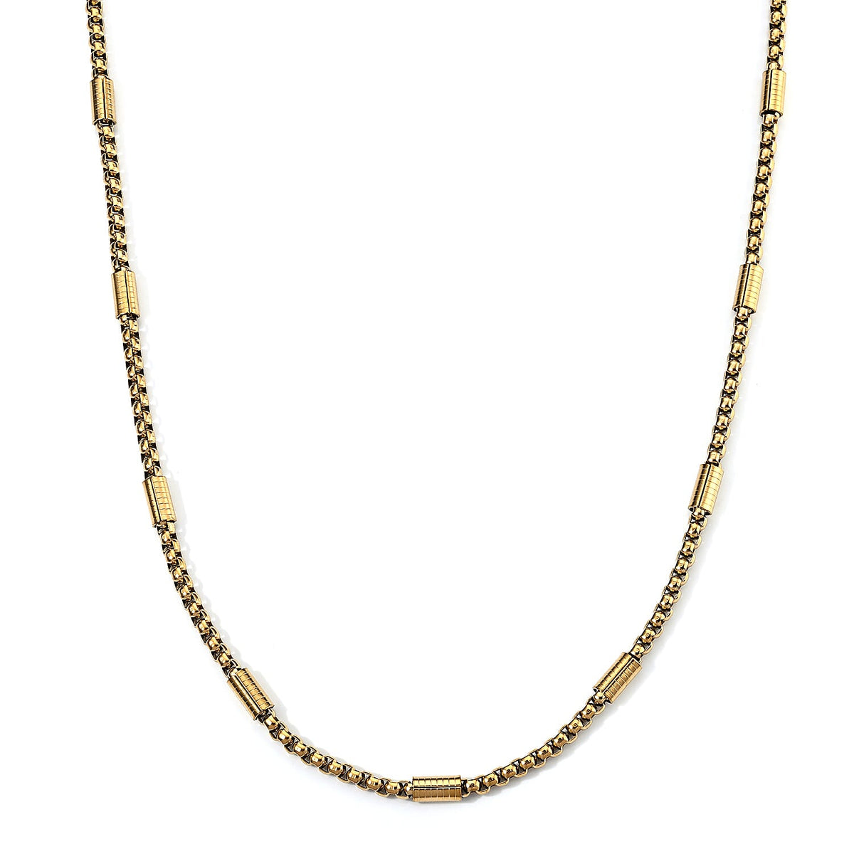 (23.5 Inches) Necklace in ION Plated YG Stainless Steel