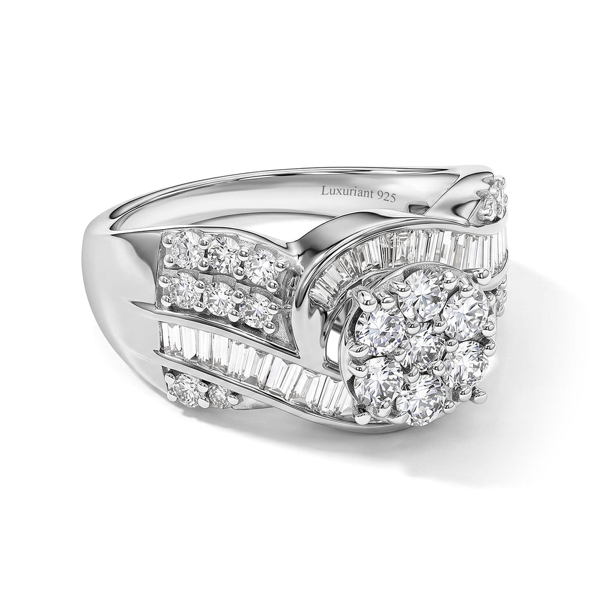Luxuriant Lab Grown Diamond G-H SI 2.00 ctw Ring in 18K Vermeil Yellow Gold Over Sterling Silver (Size 10.0)