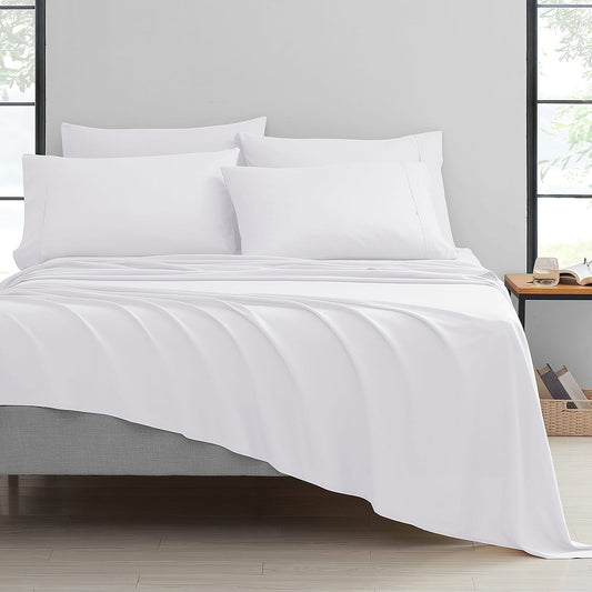 Bibb Home 6-Piece Chocolate Bamboo Sheet Set -Full