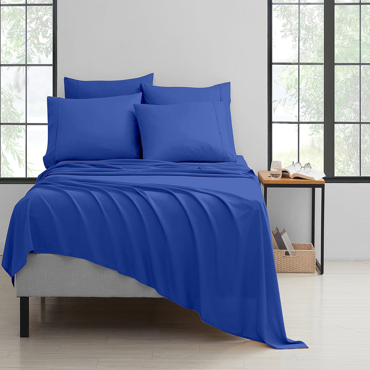 Bibb Home 6-Piece Chocolate Bamboo Sheet Set -Full