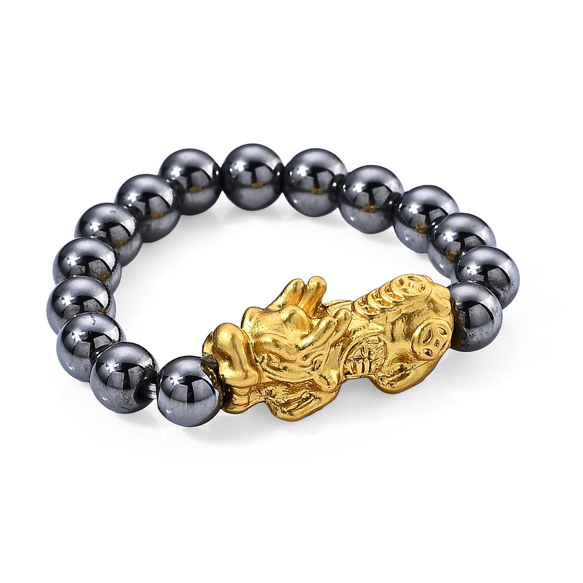 Terahertz Beaded Stretch Ring 10.00 ctw