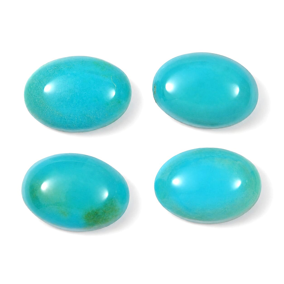 Blue Ridge Turquoise Set of 4 (Ovl 6x4 mm) 1.47 ctw