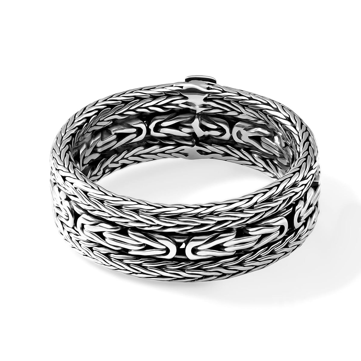 D''Joy Bali Legacy Tulang Naga with Borobudur Ring in Sterling Silver (Size 10.0) 6.70 Grams