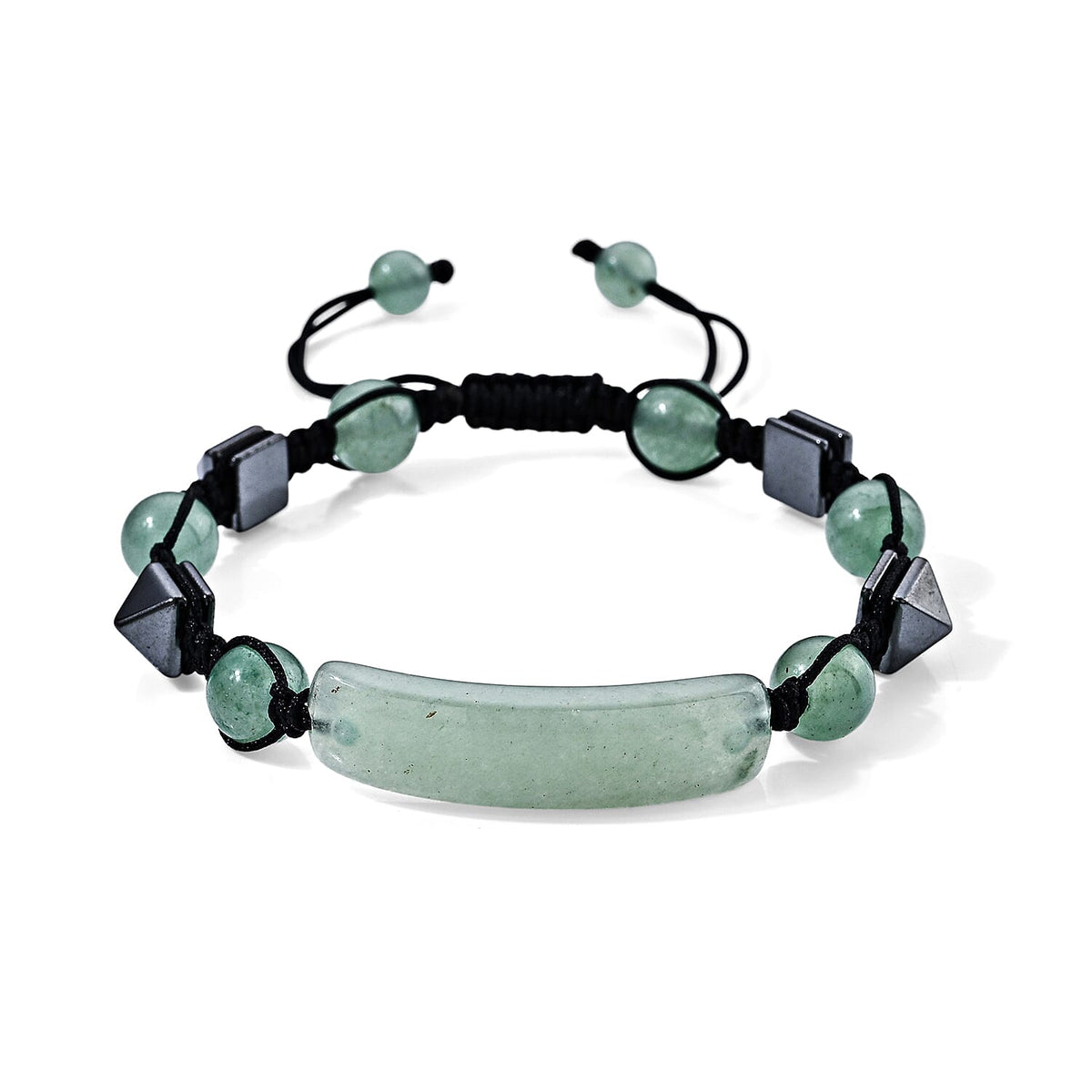 African Amethyst and Hematite 70.00 ctw Beaded Bracelet