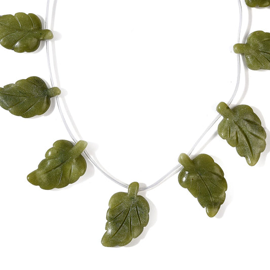 Serpentine Fancy Carved Beaded Necklace (16 Inches) 339.00 ctw