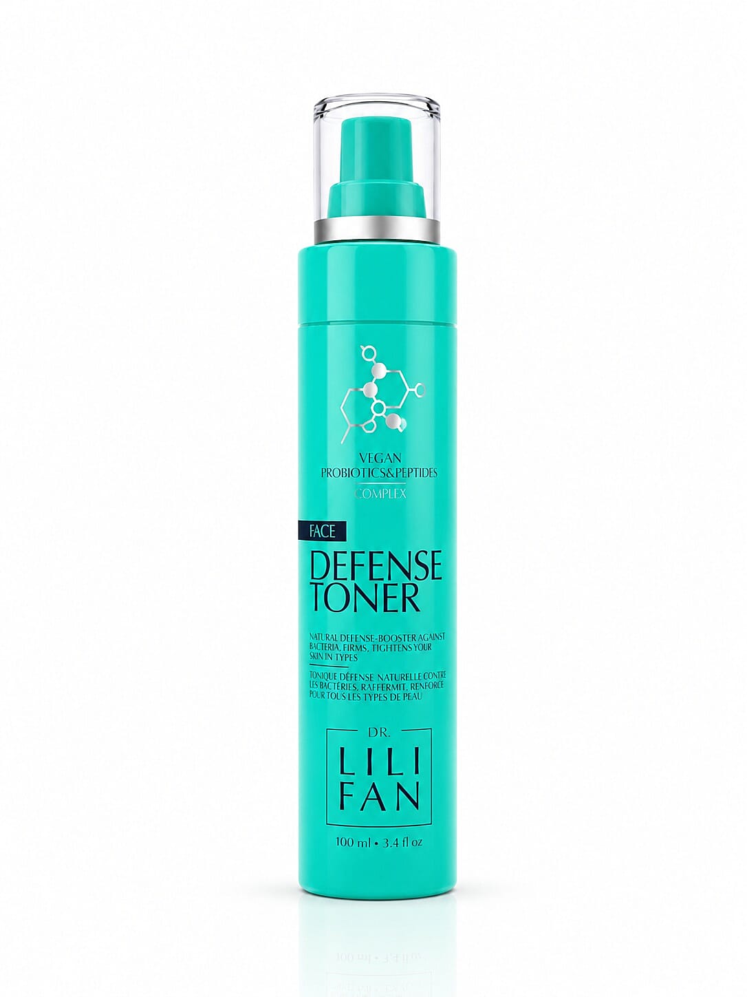 Dr. Lili Fan Vegan Probiotics & Peptides Defense Toner (3.4oz) Made in US