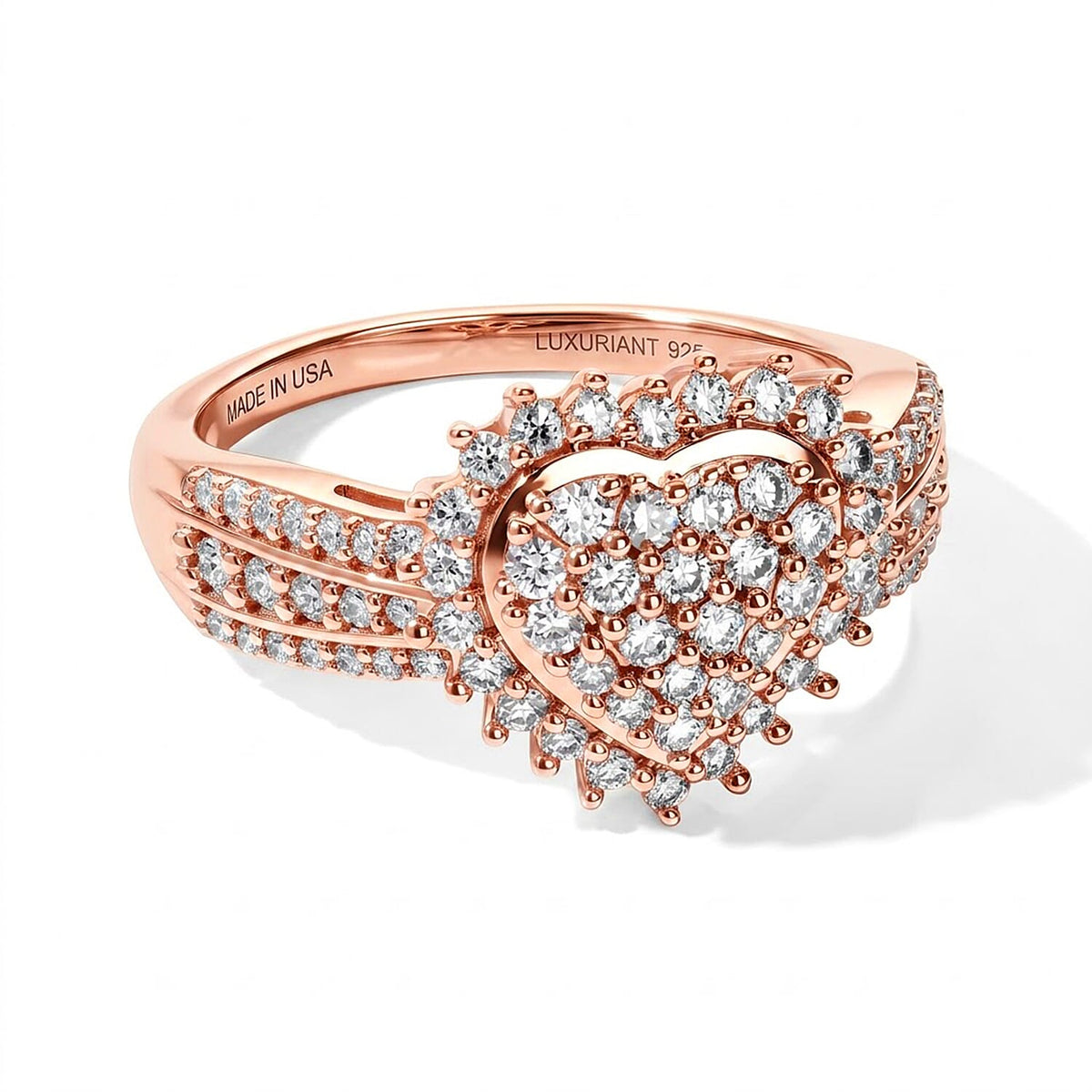 Luxuriant Lab Grown Diamond (G-H, SI) Cluster Ring in 18K Vermeil YG Over Sterling Silver (Size 10.5) 0.90 ctw