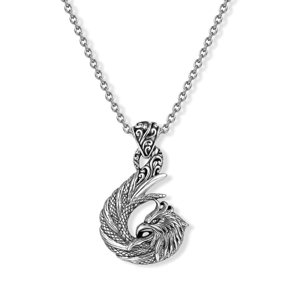 D''Joy Bali Legacy Phoenix Pendant without Chain in Sterling Silver 6.75 Grams