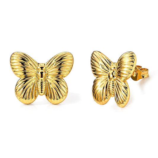 Earrings in ION Plated Yellow Gold Stainless Steel