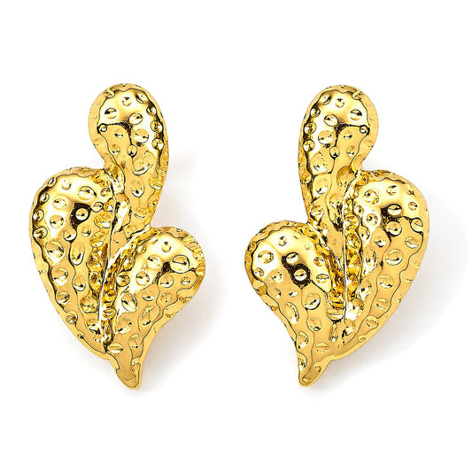 ION Plated YG Earrings in  Stainless Steel