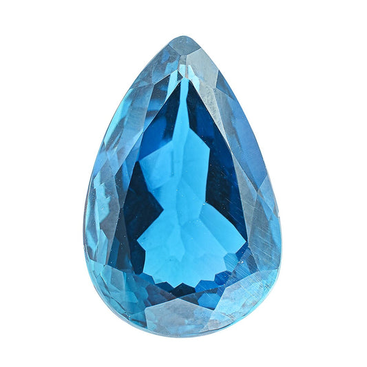 AAAA London Blue Topaz (Pear Free Size) 35.00 ctw