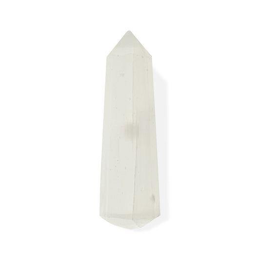 Selenite Massage wand Color - WHITE Size - 4 INCH