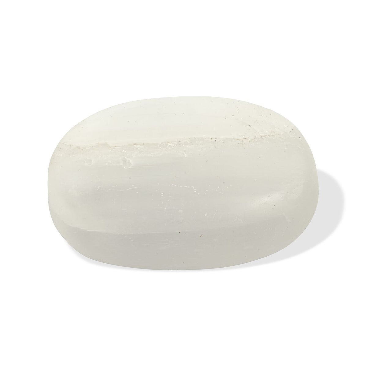 Selenite Palm Stone Color - WHITE Size - 2.5 INCH