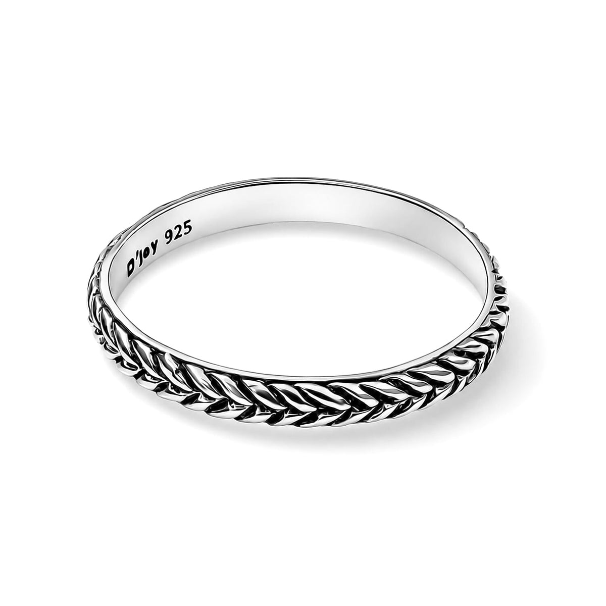 D'Joy Bali Legacy Tulang Naga Ring in Sterling Silver (Size 10.0) 1.60 Grams