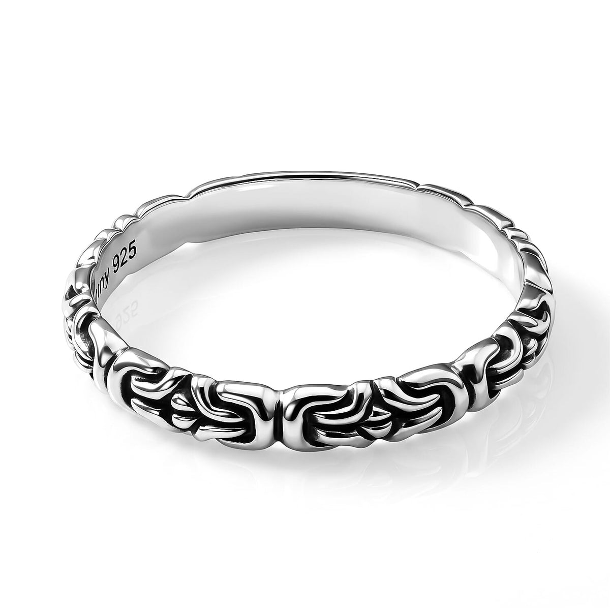 D'Joy Bali Legacy Tulang Naga Ring in Sterling Silver (Size 10.0) 1.60 Grams