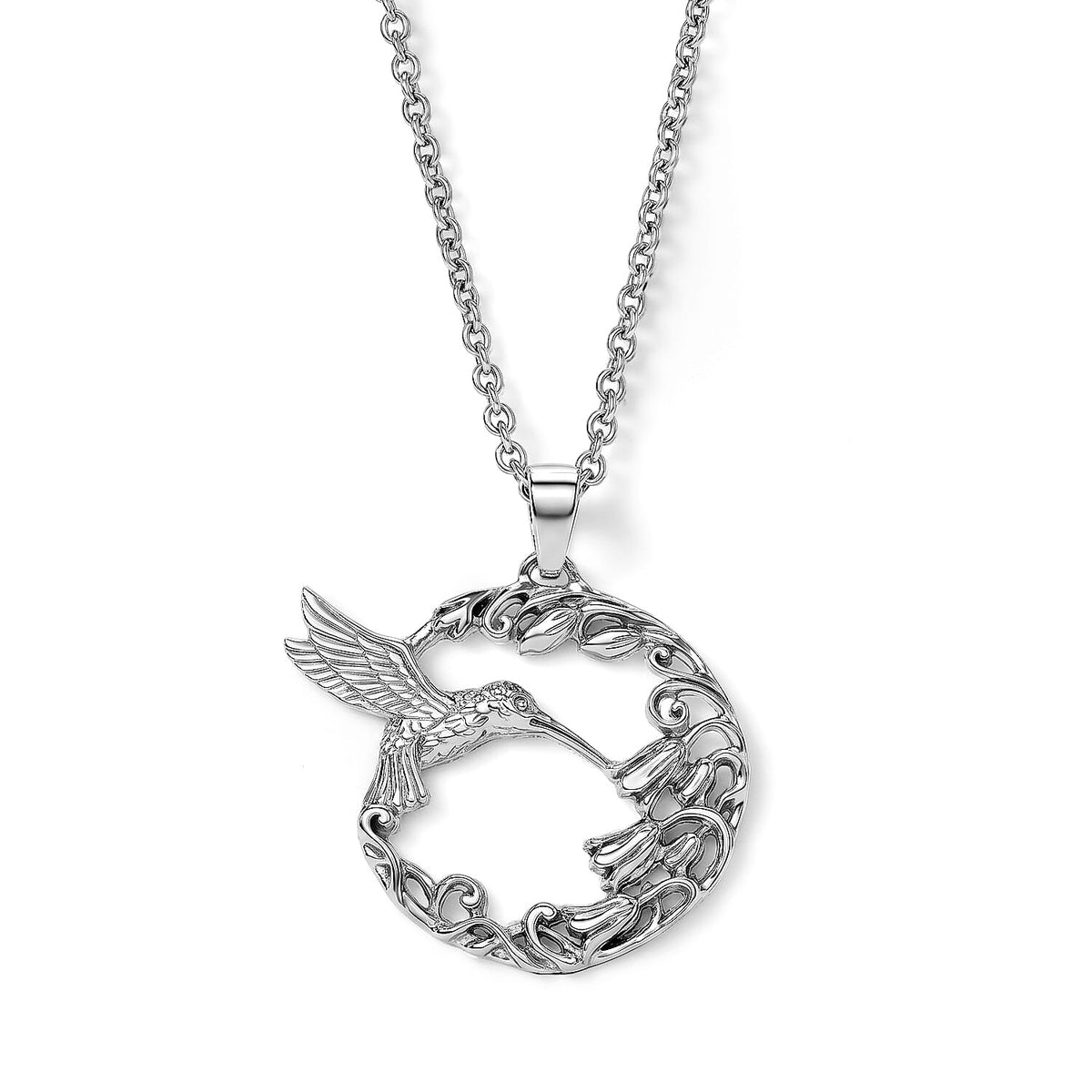 D'Joy Bali Legacy Circular Dragon Phoenix Pendant without Chain in Sterling Silver 6.65 Grams