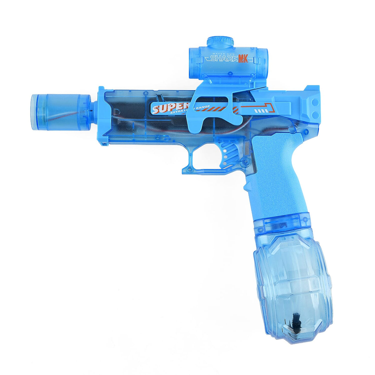 Black Electric Fire Water Gun with Light (Included 3.7V 500mAh Li-on Battery)