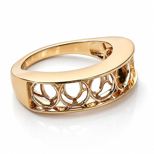 14K Yellow Gold 5 Stone Ring, Gold Wt. 9.5 g