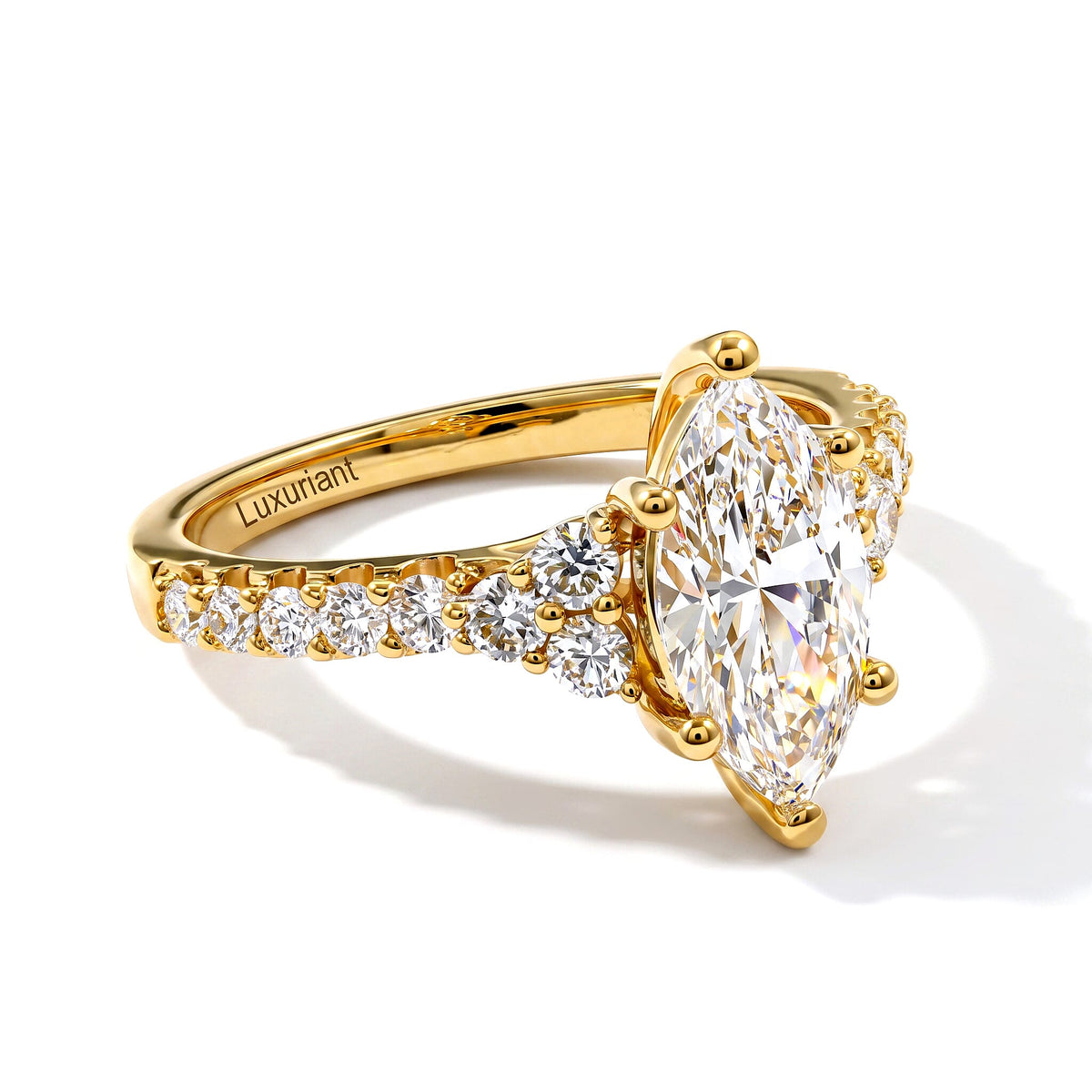 -14K Yellow Gold   Lab Grown Diamond  Ring ,  Gold Wt. 3.53 g 2.00 ctw