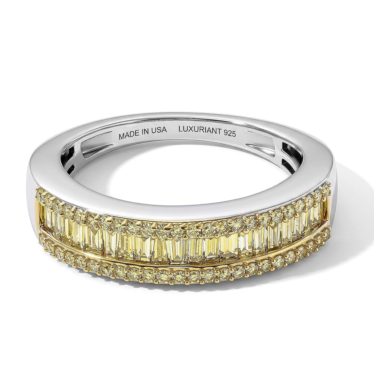 Luxuriant Lab Grown Blue Diamond (IR) (SI) Band Ring in Rhodium Over Sterling Silver (Size 10.0) 0.50 ctw